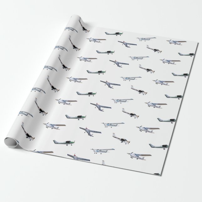 Vorbildliche Cessna-Flugzeuge im Flug Geschenkpapier (Ungerollt)