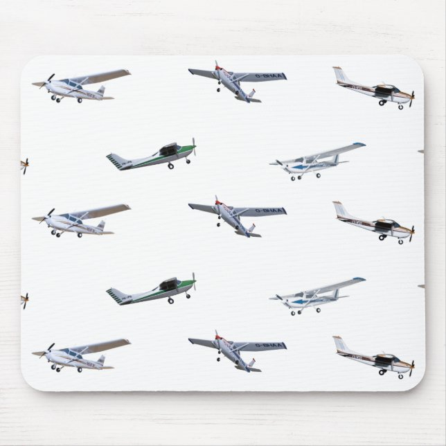 Vorbildliche Cessna-Flugzeuge im Flug Mousepad (Vorne)