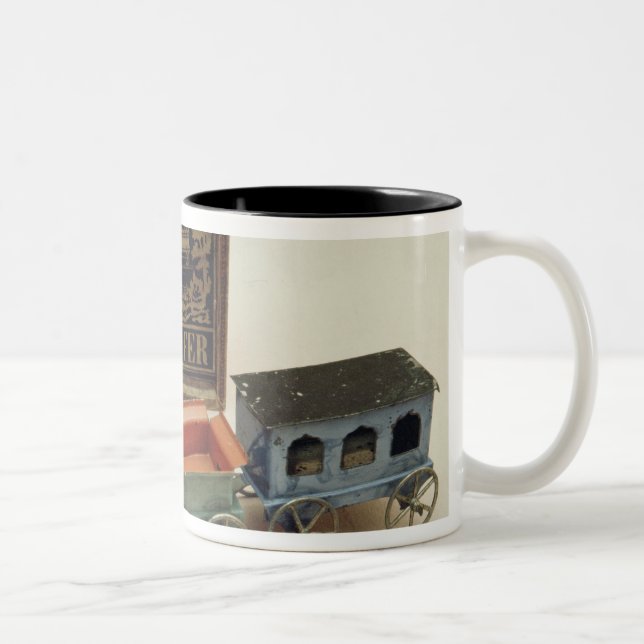 Vorbildliche Eisenbahn, c.1870 Zweifarbige Tasse (Rechts)