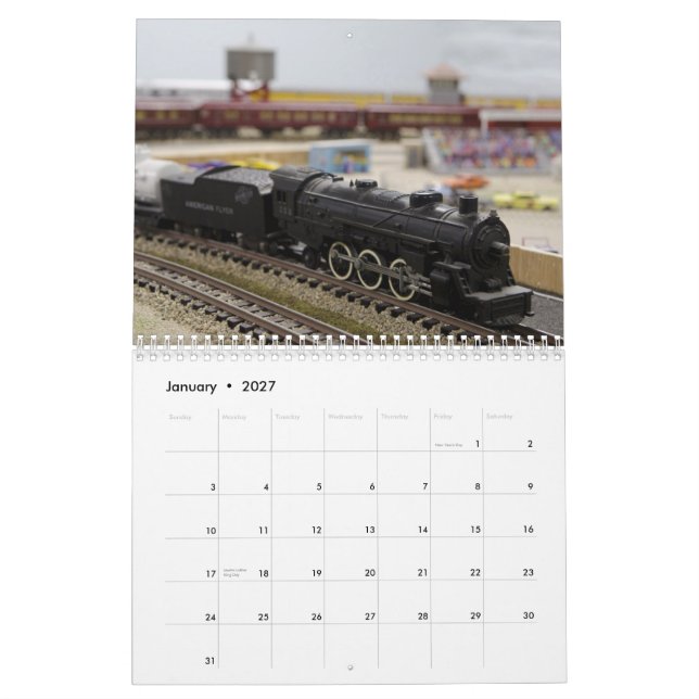 Vorbildlicher Eisenbahn-Kalender Kalender (Jan 2027)