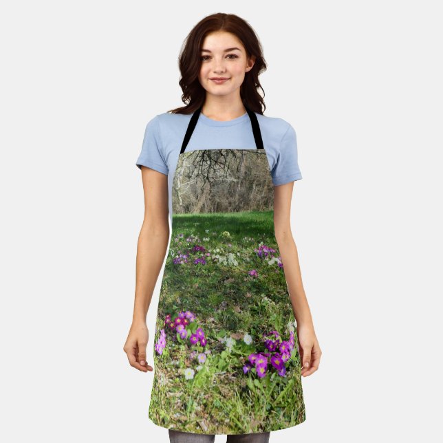 Vorbote von Spring All Over Print Schürze (Getragen)