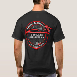 Vorder- und Rückseite der Carwash-Detaillierer anp T-Shirt
