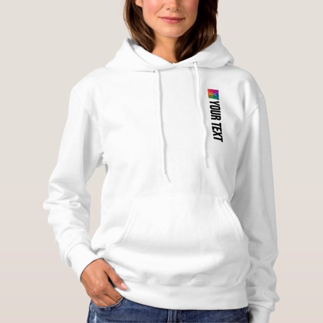 Vorder- und Rückseite - Moderne, elegante Vorlage Hoodie (Vorderseite)