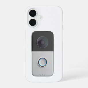 Vorderansicht der intelligenten Videokamera iPhone 16 Hülle