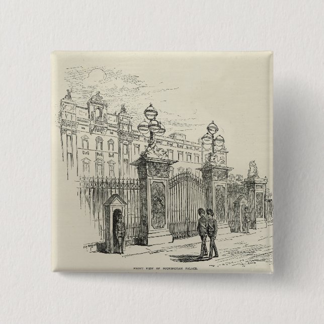 Vorderansicht des Buckingham Palace Button (Vorderseite)