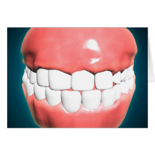 Vorderansicht des menschlichen Munds mit den