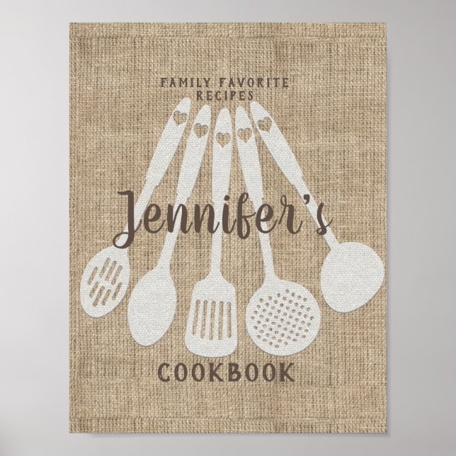 Vordere Beilage für einen benutzerdefinierten Reci Poster (Vorne)