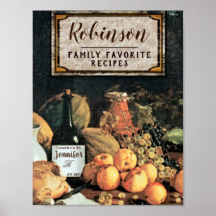 Vordere Beilage für einen benutzerdefinierten Reci Poster