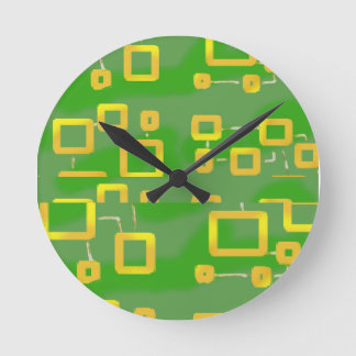 Vordere geometrische Wandleuchte Runde Wanduhr