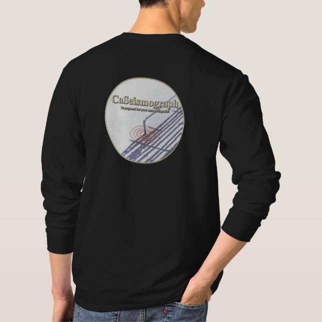 Vordere/Rückseite des CaSeismoGraph Long Sleeve Sh T-Shirt (Rückseite)