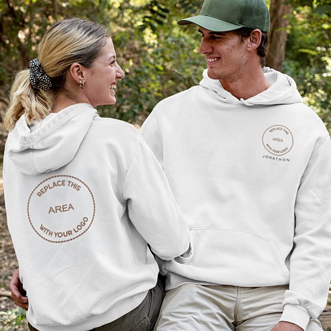 Vordere Rückseite des Logos für Firmennamen Hoodie (Von Creator hochgeladen)