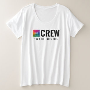 Vordere Rückseite Logos für Printwerbung Moderne F Große Größe T-Shirt