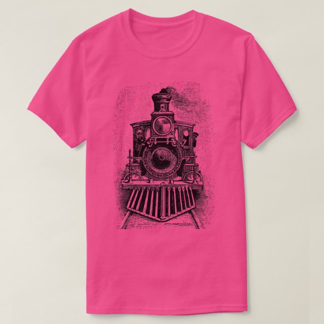 Vordere Vintage Lokomotive T-Shirt (Design vorne)