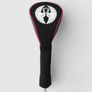 Vordere weiße Krane Golf Headcover