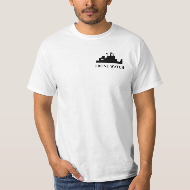 Vorderer Uhrtowboat-Logo-T - Shirt (Vorderseite)