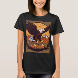 Vorderes Frauenhemd mit Adlerdesign T-Shirt