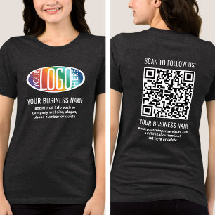 Vordergrundgedrucktes Business-Logo und kundenspez Tri-Blend Shirt