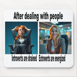 Vordergrundmuse/extrovertierte Maus Mousepad