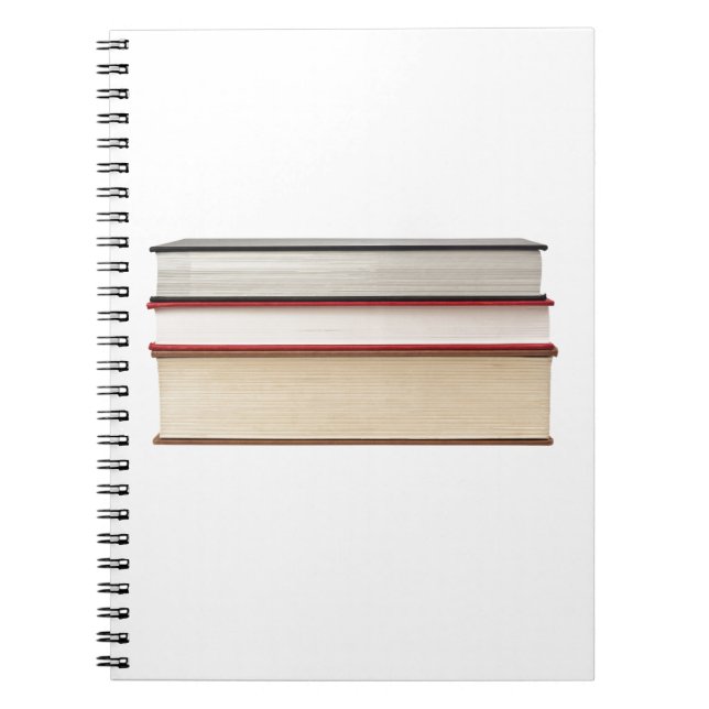 Vorderrand von drei Büchern Notizblock (Vorderseite)
