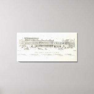 Vorderseite der Pine und Akku Leinwanddruck