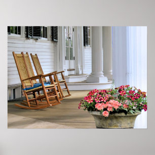 Vorderseite des Mayflower Society House - Druck Poster