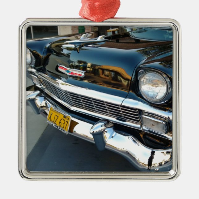 Vorderseite eines klassischen Frisierten Autos 195 Ornament Aus Metall (Vorne)