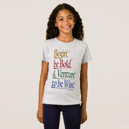 Vorderseite - Zauberhorn-Zitat-Girls' Slim-Fit-T-S T-Shirt