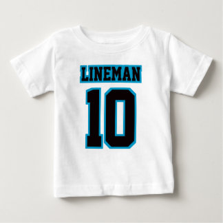 Vorderweißes BLAU-T-Shirt Baby T-shirt