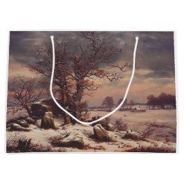 Vordingborg im Winter von J.C. Dahl Fine Art Große Geschenktüte
