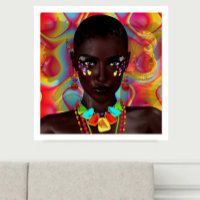 "Vorfahren" schönes schwarzes Frauenposter