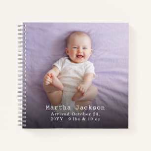 Vorgabe eines benutzerdefinierten Fotos Baby Name  Notizbuch