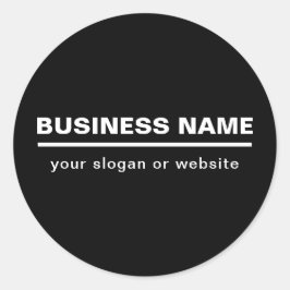Vorgabe moderner Firmennamen | B&W Runder Aufkleber