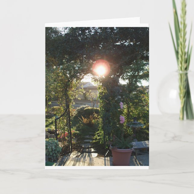 Vorgarten-Fantasie Karte (Vorderseite)