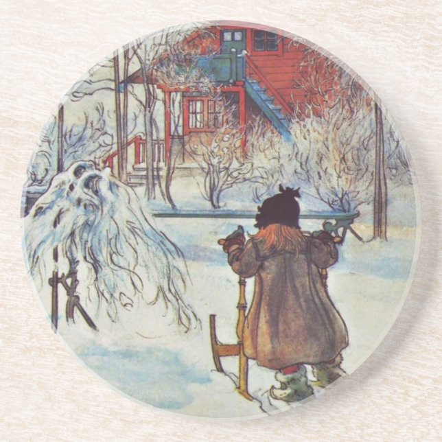 Vorgarten und Waschhaus Getränkeuntersetzer (Vorne)