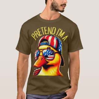 Vorgeben, ich bin ein Duck Design Frauen Männer Ki T-Shirt
