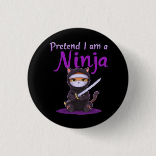 Vorgeben, ich sei ein Ninja - Funny Halloween-Kost Button