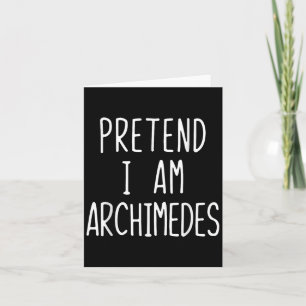 Vorgeben im Archimedes Kostüm Halloween Lazy Adult Karte