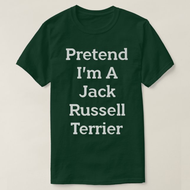 Vorgeben Jack Russell Terrier Kostüm Party Funny H T-Shirt (Design vorne)