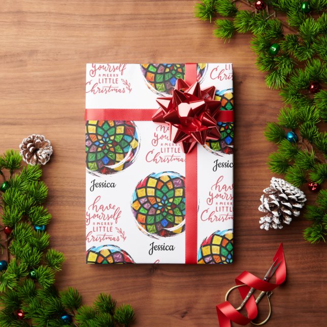 Vorgefertigte Weihnachtsgläser mit anpassbarem Nam Geschenkpapier (Feiertagsgeschenk)