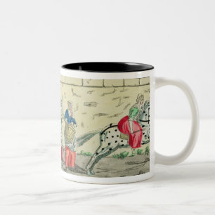 Vorgerückter Schutz der Frauen, die zu gehen Zweifarbige Tasse