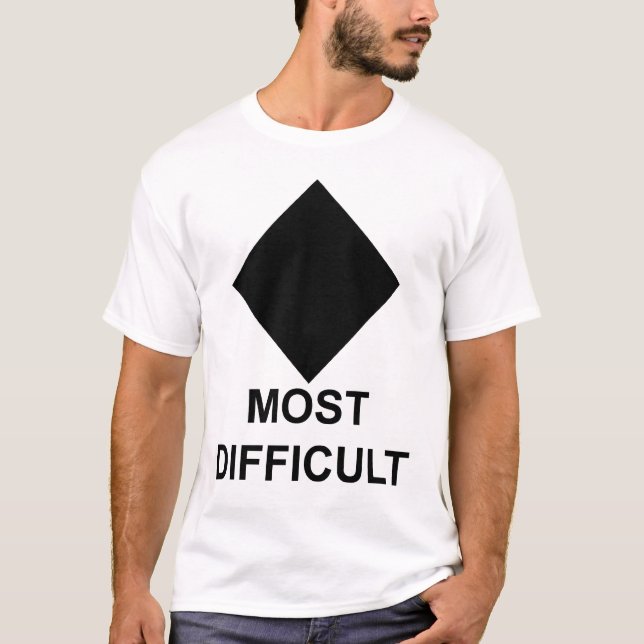 Vorgerückter Skifahrer oder Snowboarder T-Shirt (Vorderseite)