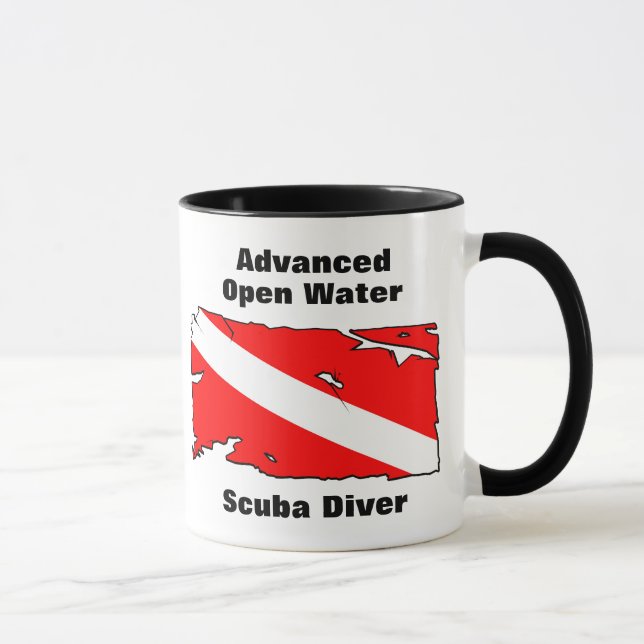 Vorgerückter Wasser-Sporttaucher Tasse (Rechts)
