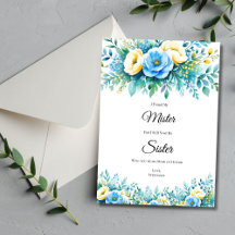 Vorgeschlagene Brautpartys für blaugelbe Flora