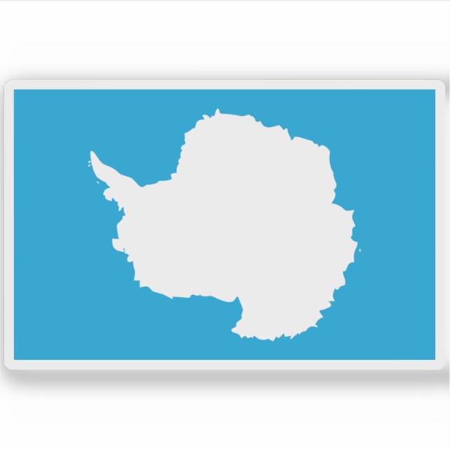 Vorgeschlagene Flagge der Antarktis (Graham Bartra Aufkleber (Vorderseite)