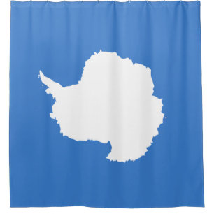 Vorgeschlagene Flagge der Antarktis (von Graham Ba Duschvorhang