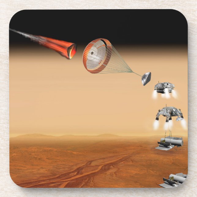 Vorgeschlagene Rückführungsmission der Mars. Getränkeuntersetzer (Vorderseite)