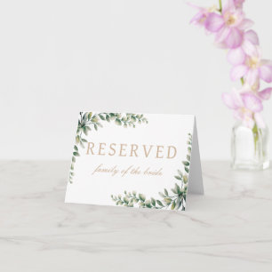 Vorgesehenes Hochzeitstisch-Zeichen Mutter der Bra Karte