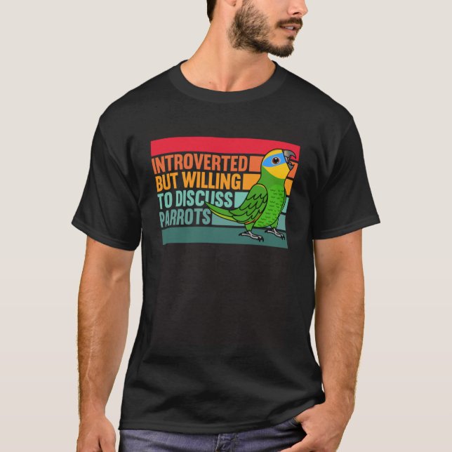 Vorgestellt, aber Papageien Orange Flügel Amazon T-Shirt (Vorderseite)