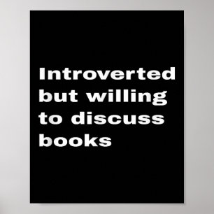 Vorgestellt, aber willens, Bücher zu diskutieren L Poster
