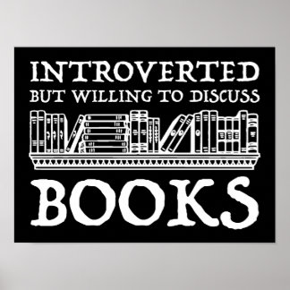 Vorgestellt, aber willens, Bücher zu diskutieren Poster